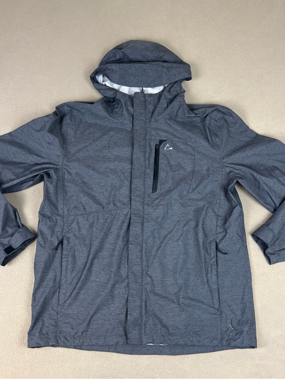Paradox Outdoor Jacket, Polyurethane Coating, Nylon Shell. Zipper Pockets. Sz L